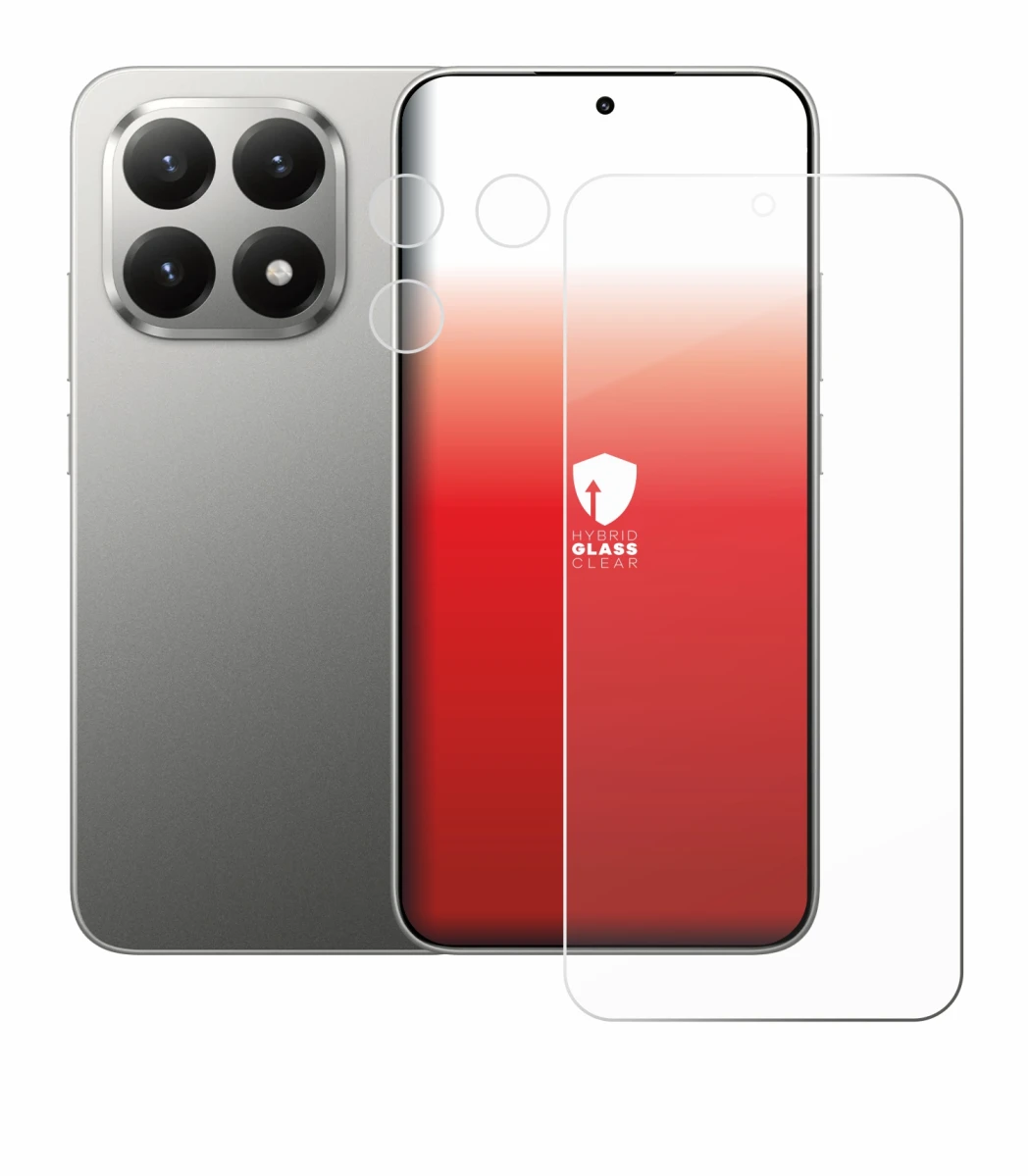 Image of the device Xiaomi 15T (Front+Camera) with a wide variety of screen protectors.