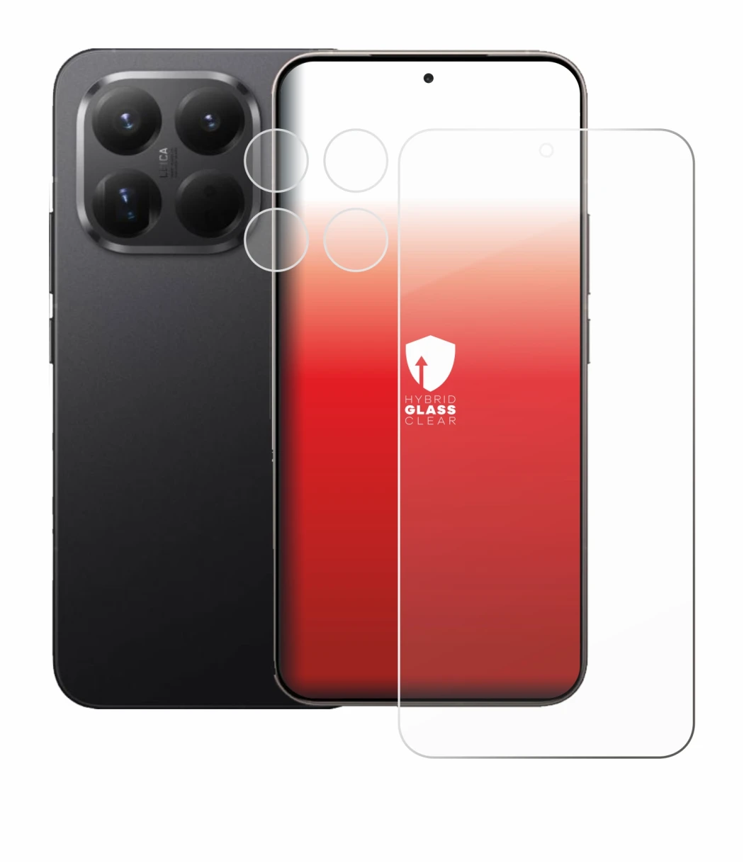 Image of the device Xiaomi 15T Pro (Front+Camera) with a wide variety of screen protectors.