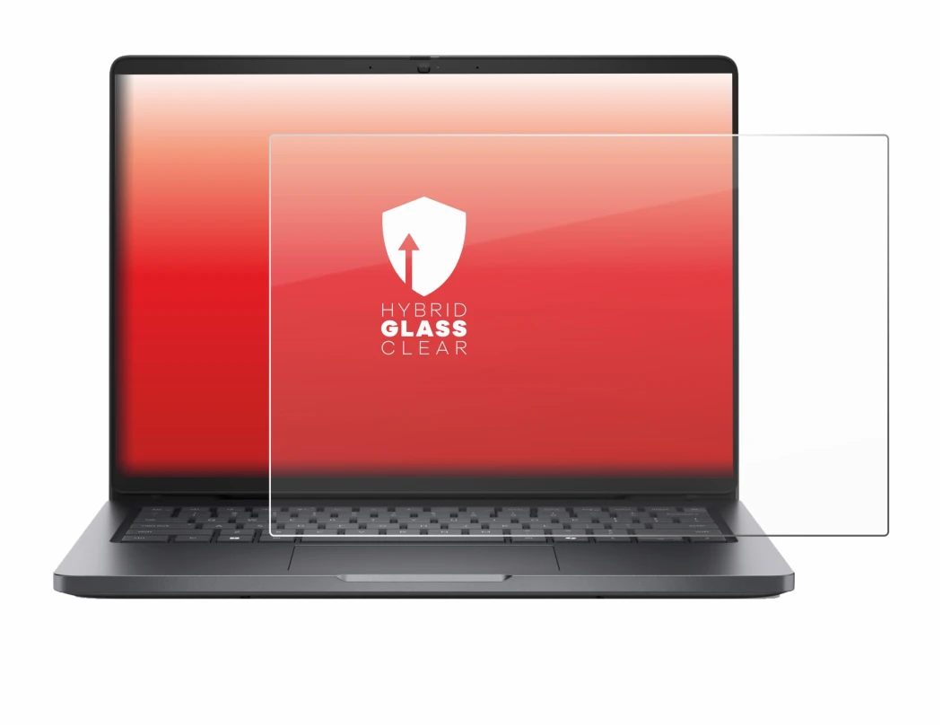 Image of the device Dell Pro 14 with a wide variety of screen protectors.