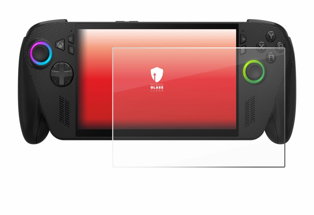 Image of the device ASUS ROG Ally X 2025 with a wide variety of screen protectors.