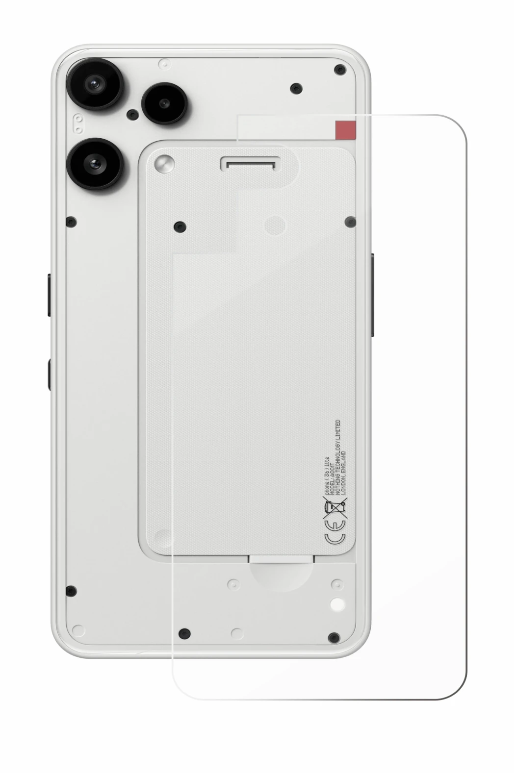 Image of the device Nothing Phone (3a) Lite (Back) with a wide variety of screen protectors.
