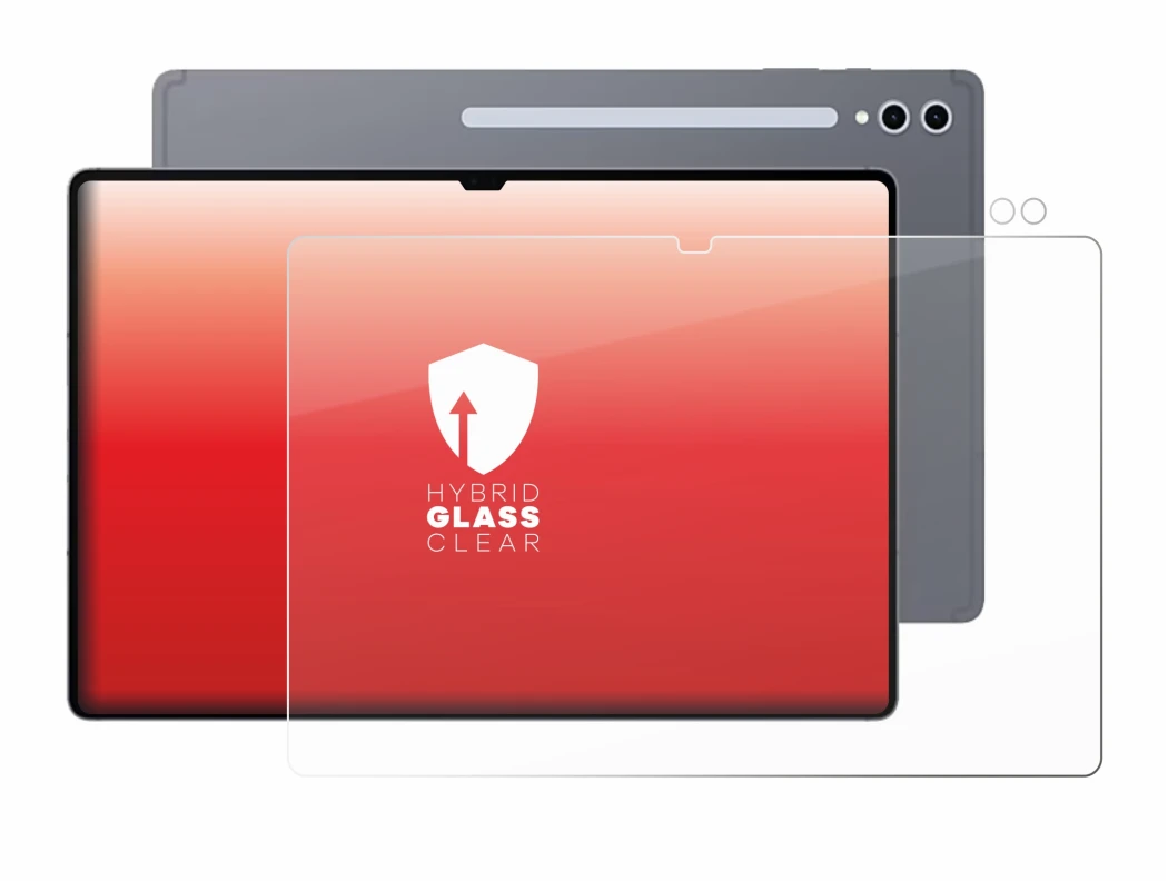 Image of the device Samsung Galaxy Tab S10 Ultra (Front+Camera) with a wide variety of screen protectors.