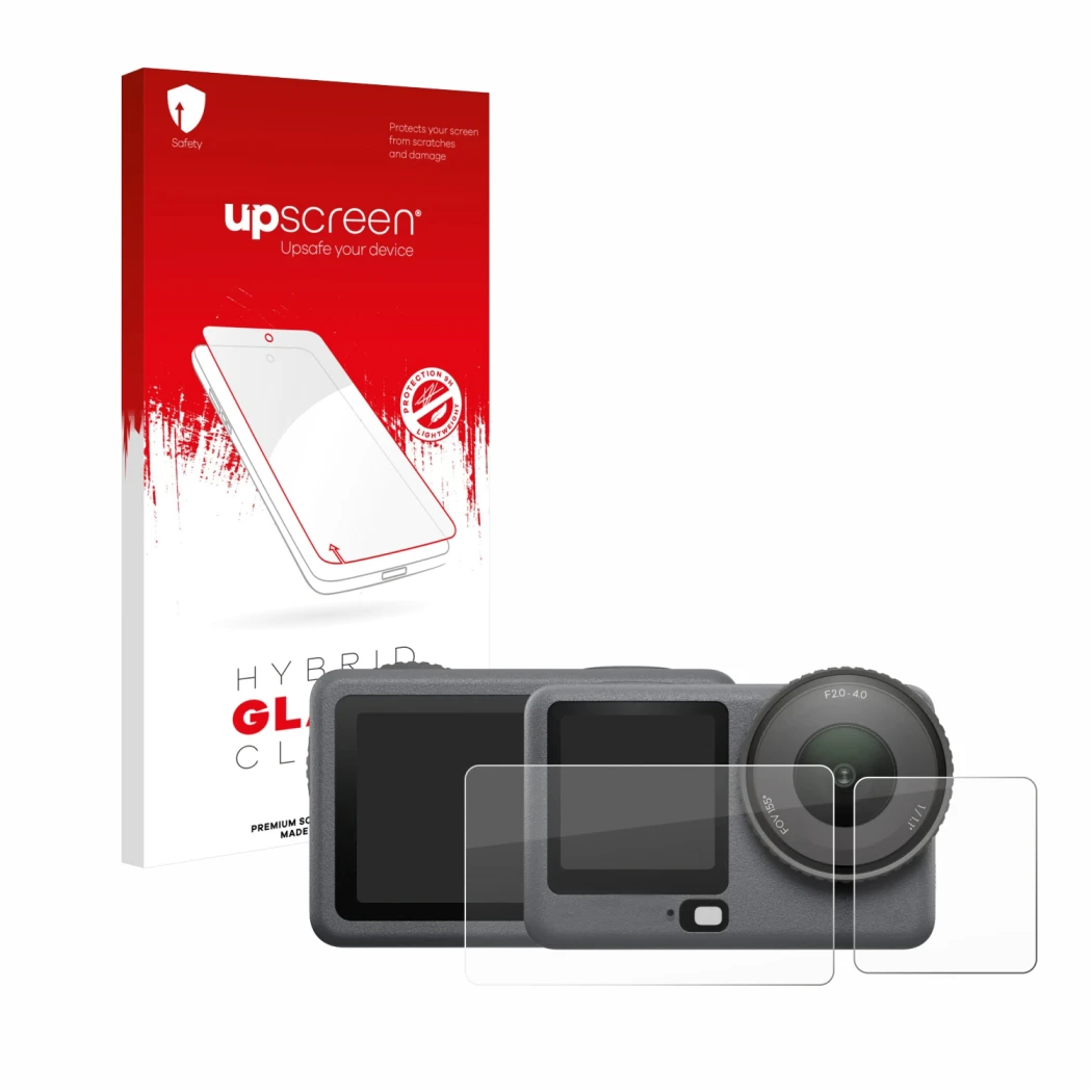 Front side of a product packaging with the brand logo upscreen. Next to it is the device DJI Osmo Action 6 shown with the corr