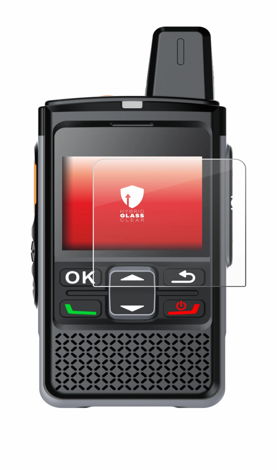 Image of the device Hytera PNC360S with a wide variety of screen protectors.