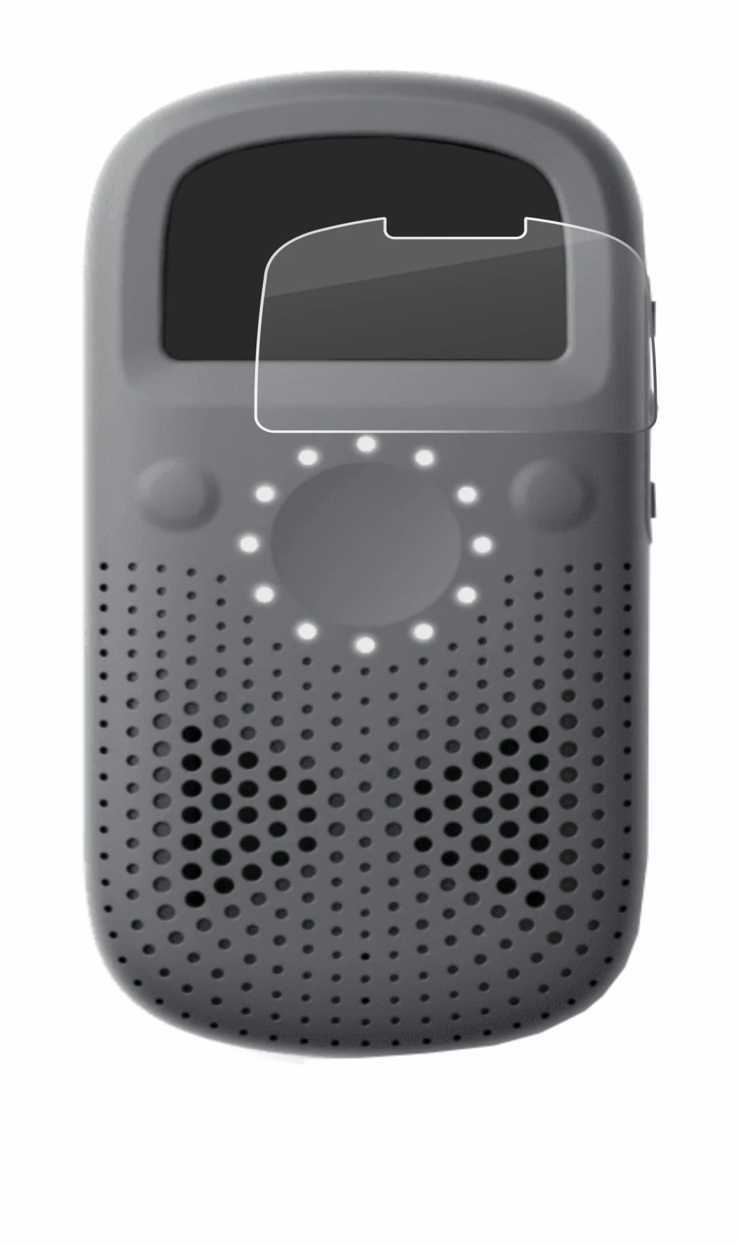 Image of the device Relay X with a wide variety of screen protectors.