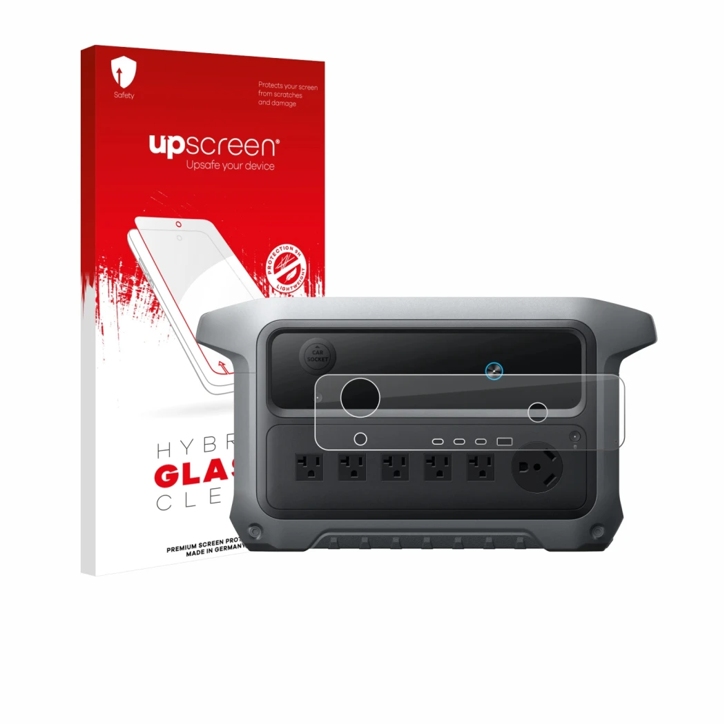Front side of a product packaging with the brand logo upscreen. Next to it is the device Anker SOLIX C2000 Gen 2 shown with th