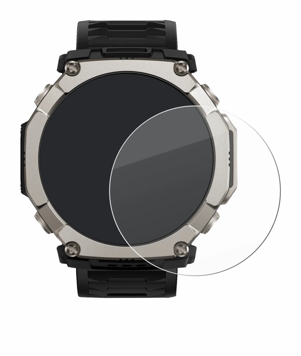 Image of the device Huami Amazfit T-Rex Ultra 2 with a wide variety of screen protectors.