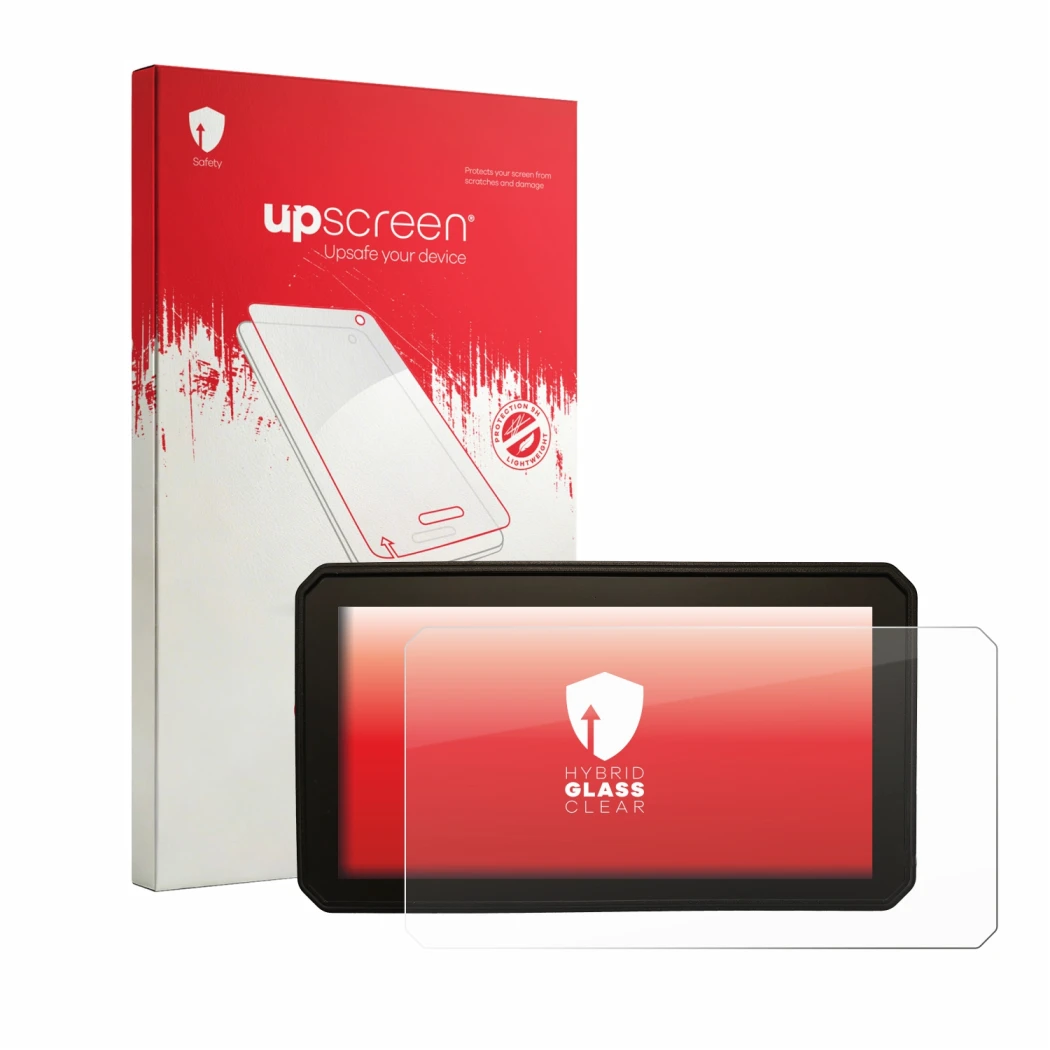 Front side of a product packaging with the brand logo upscreen. Next to it is the device Interphone Sync55B shown with the cor