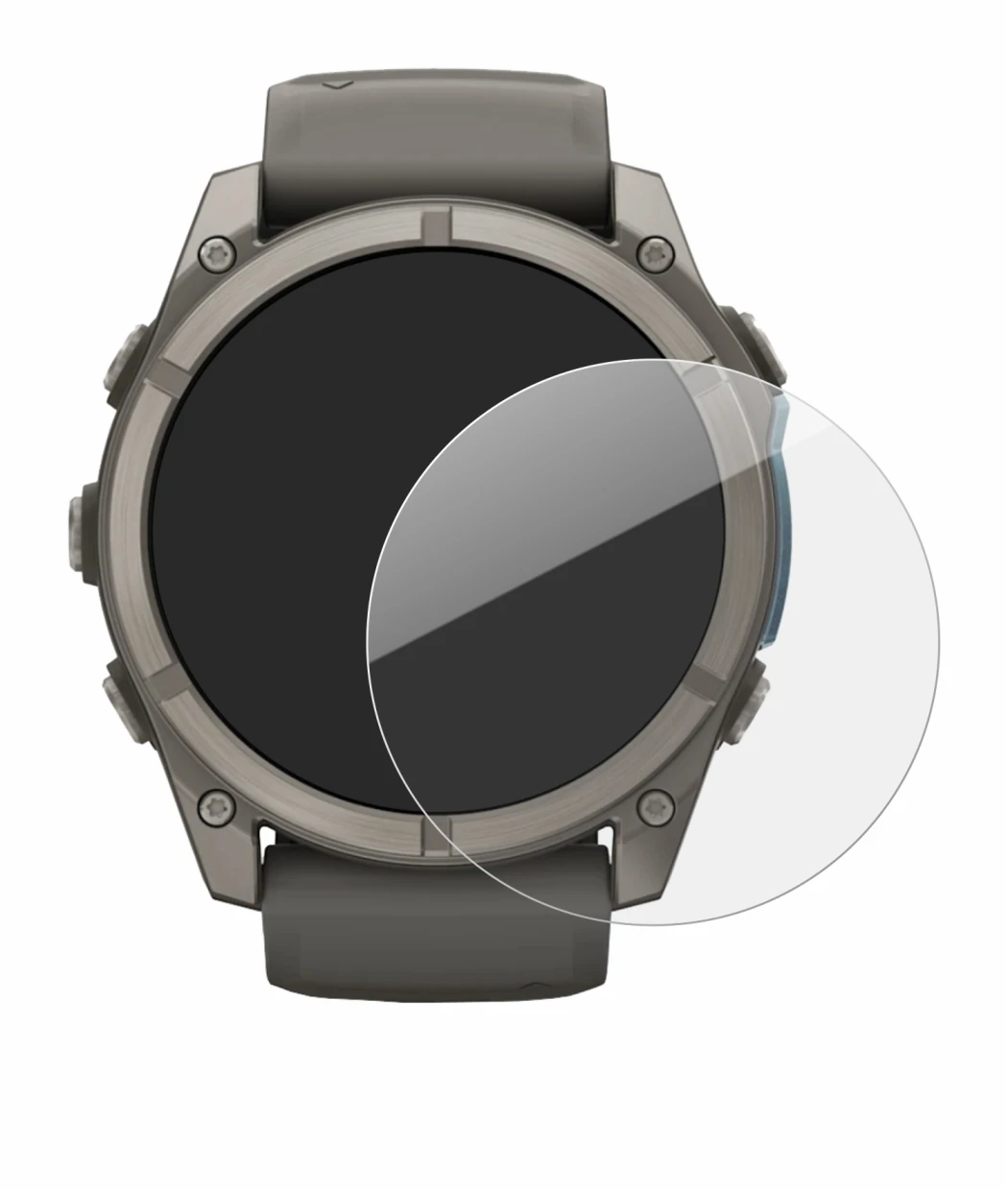 Image of the device Garmin Fenix 9 (51 mm) with a wide variety of screen protectors.