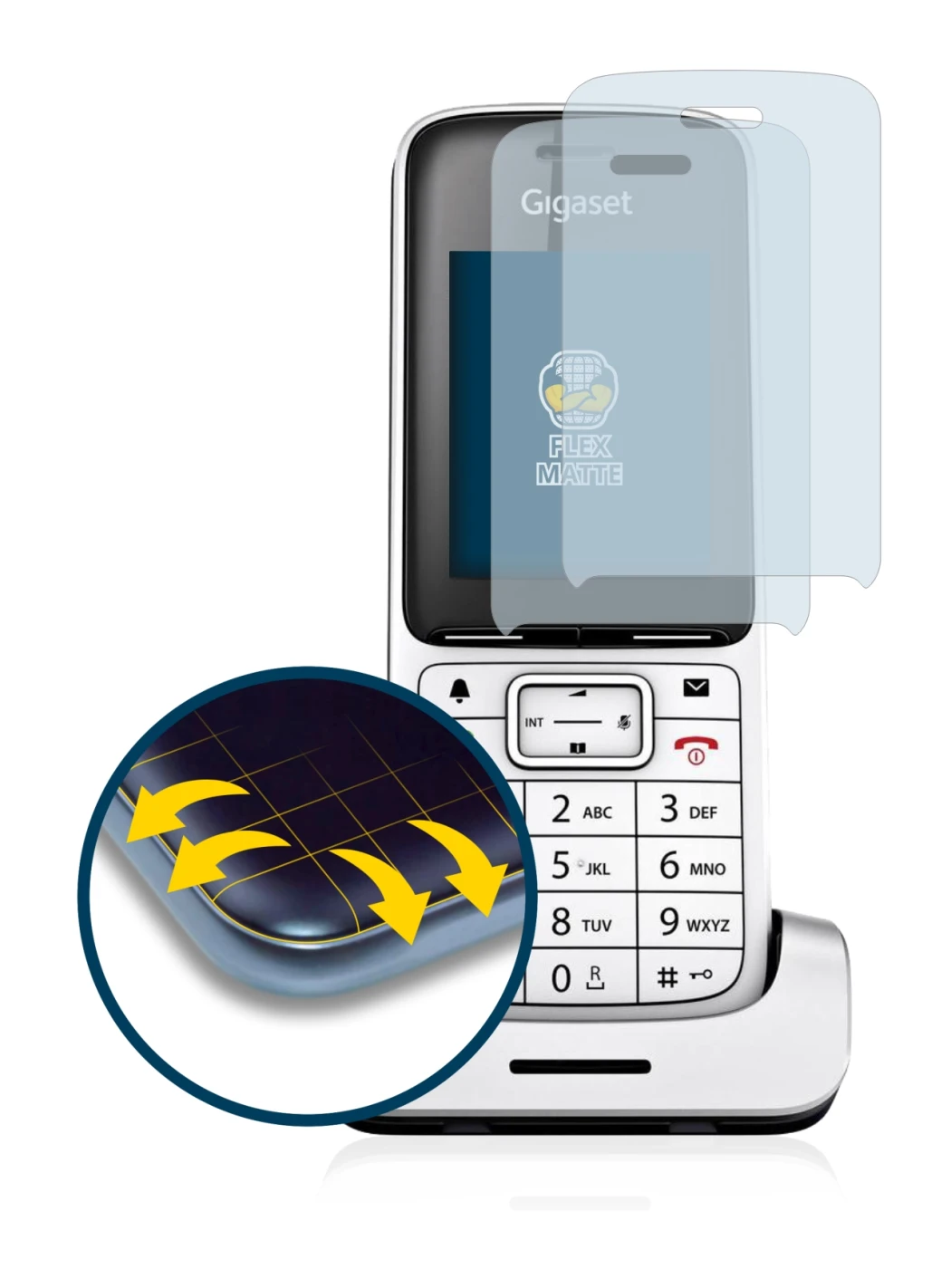 Image of the device Gigaset SL450HX with a wide variety of screen protectors.
