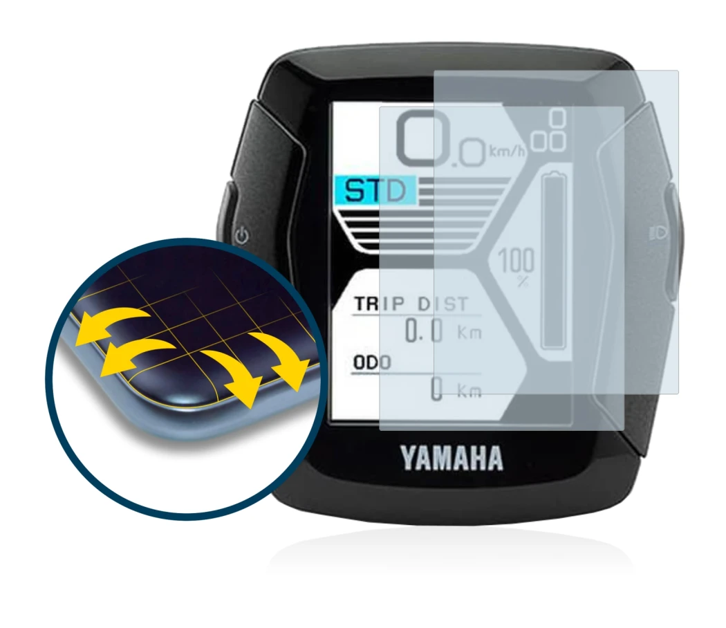 Image of the device Yamaha LCD-C Display 2019 (E-Bike Display) with a wide variety of screen protectors.