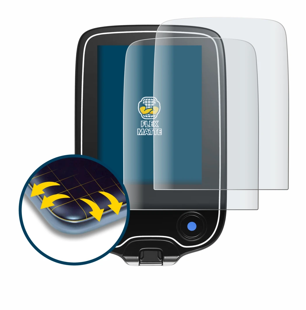 Image of the device Freestyle Libre 2 with a wide variety of screen protectors.