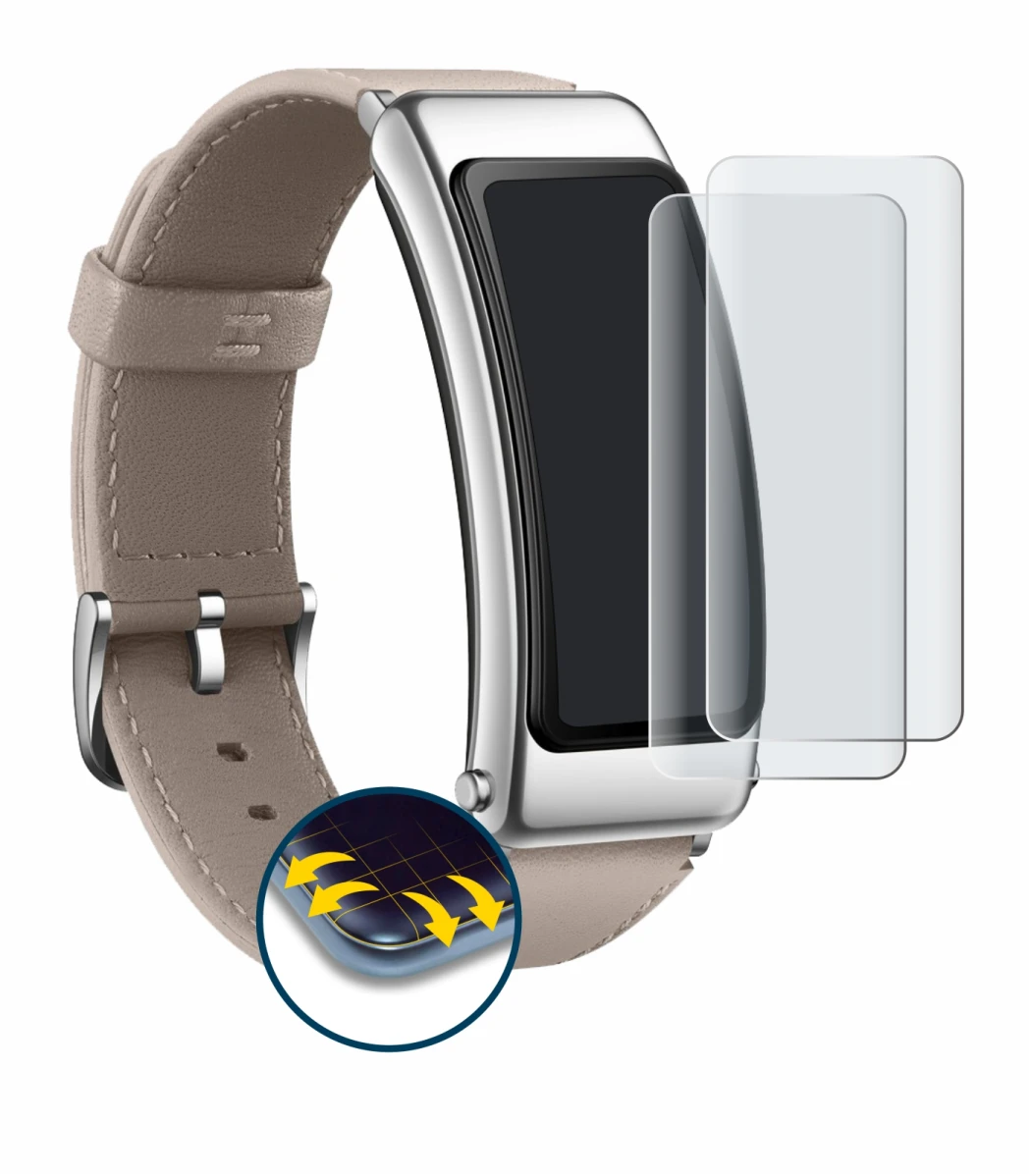 Image of the device Huawei TalkBand B6 with a wide variety of screen protectors.