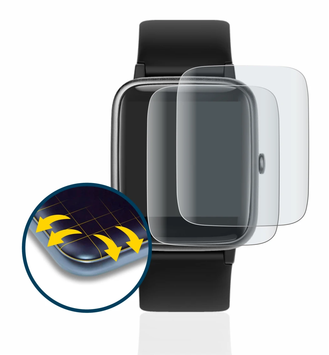 Image of the device Yamay SW021 with a wide variety of screen protectors.