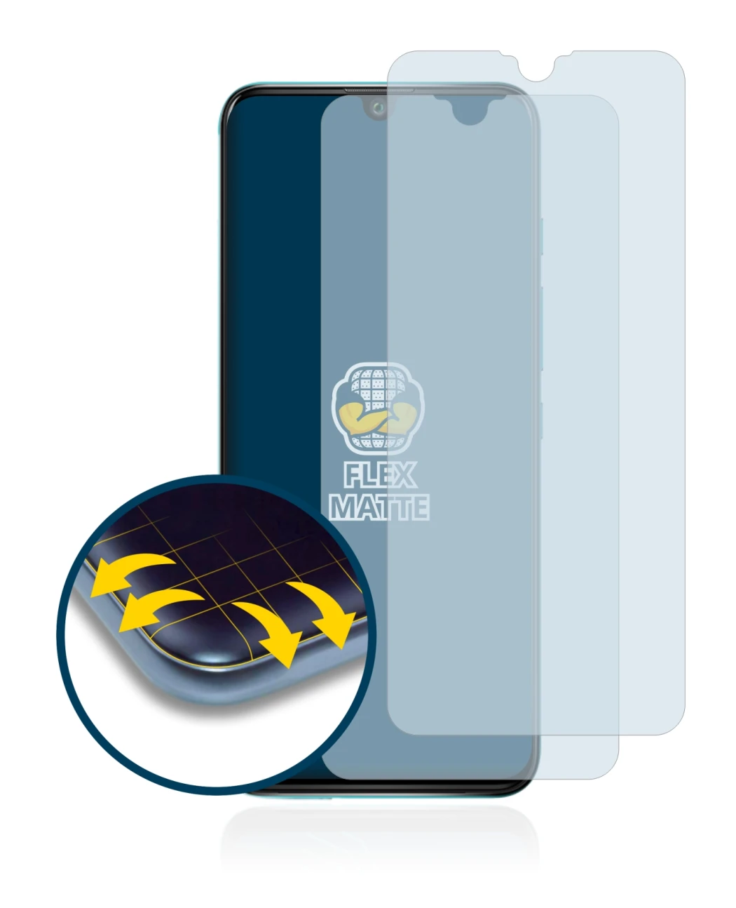 Image of the device Wiko Power U30 with a wide variety of screen protectors.