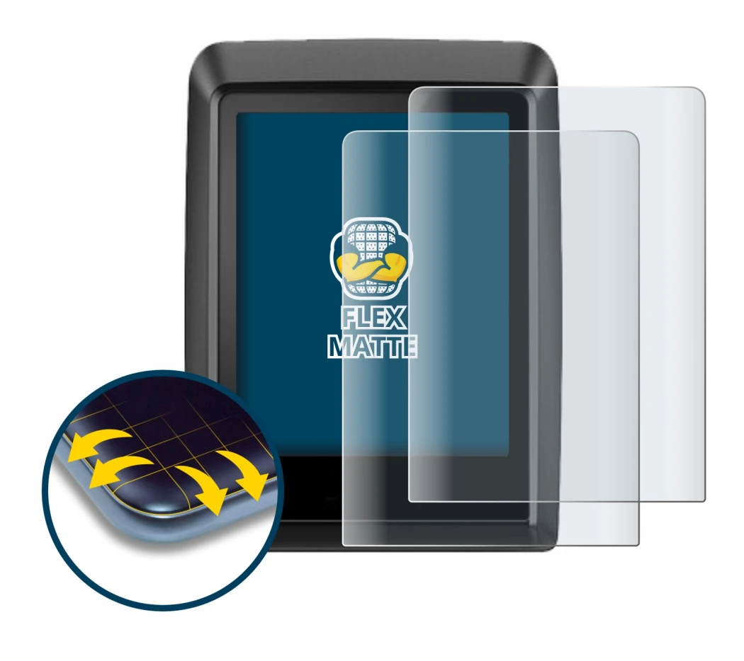 Image of the device Bosch Kiox 300 with a wide variety of screen protectors.