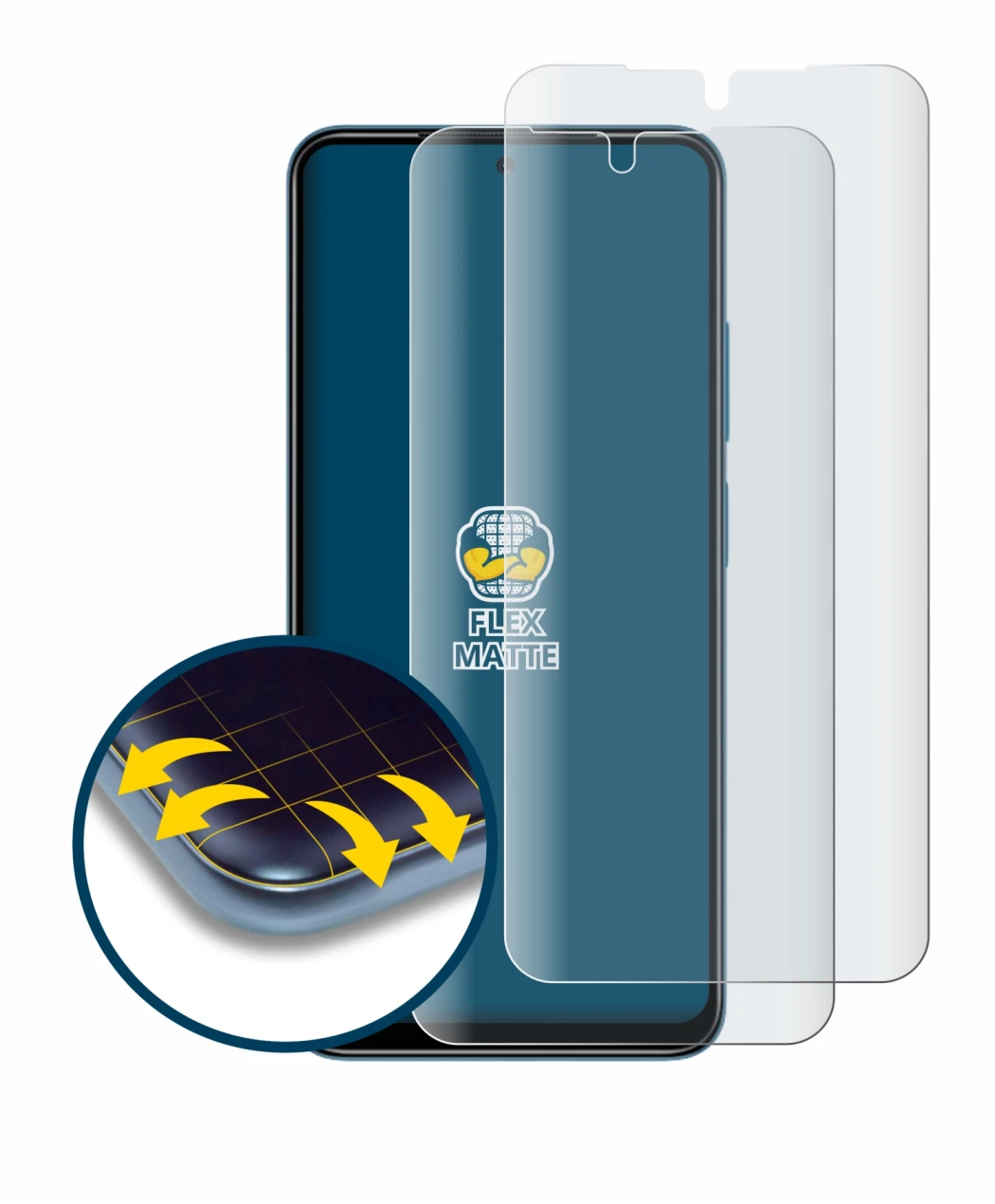 Image of the device Xiaomi Redmi Note 11 with a wide variety of screen protectors.