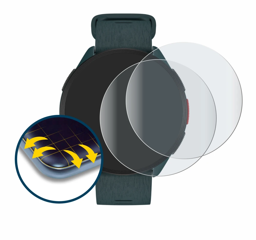 Image of the device Polar Pacer with a wide variety of screen protectors.