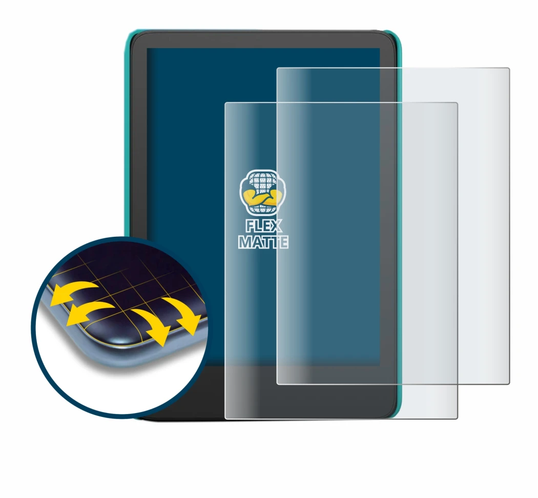 Image of the device Amazon Kindle Kids (2022) with a wide variety of screen protectors.