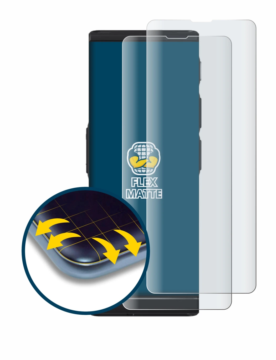 Image of the device Vasco Translator V4 with a wide variety of screen protectors.