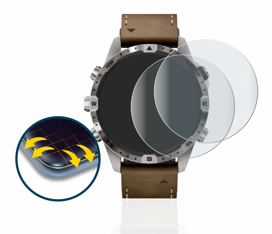 Image of the device Garmin Marq Adventurer (Gen 2) with a wide variety of screen protectors.