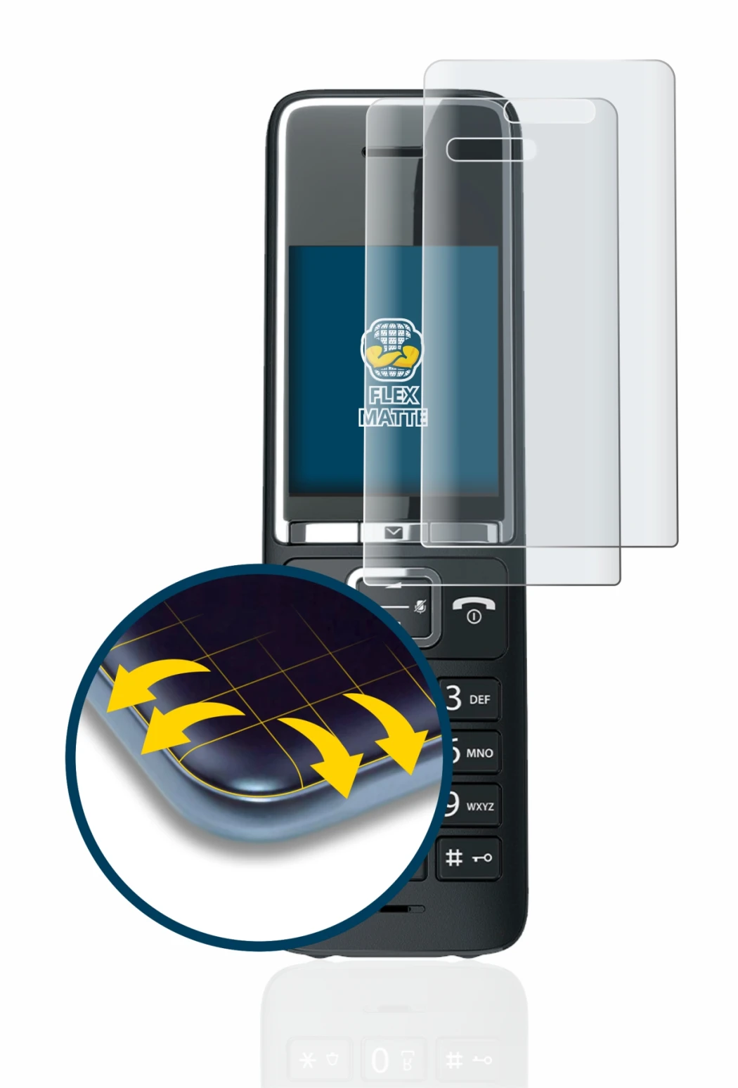 Image of the device Gigaset COMFORT 550HX with a wide variety of screen protectors.