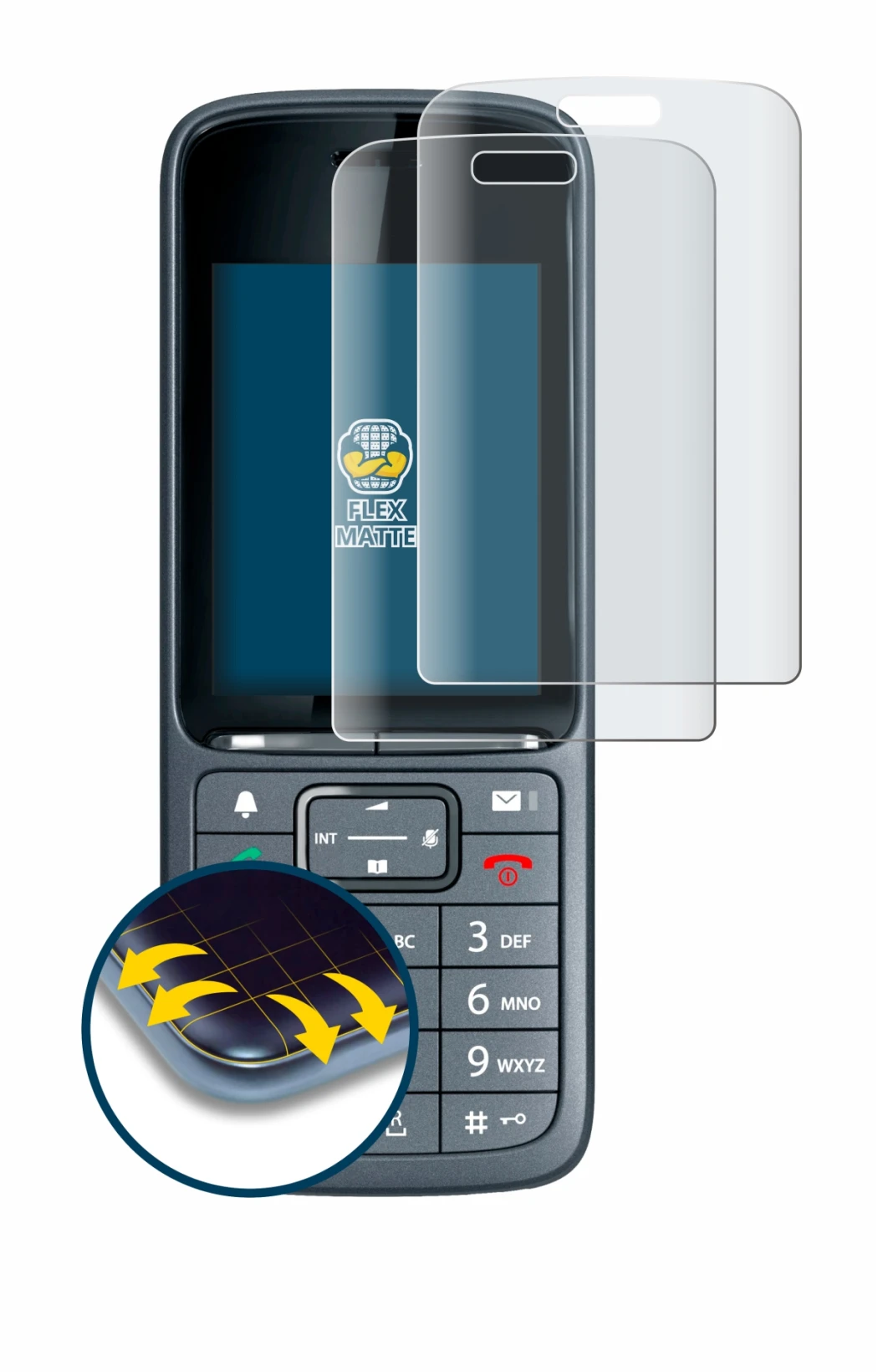 Image of the device Gigaset SL800H Pro with a wide variety of screen protectors.
