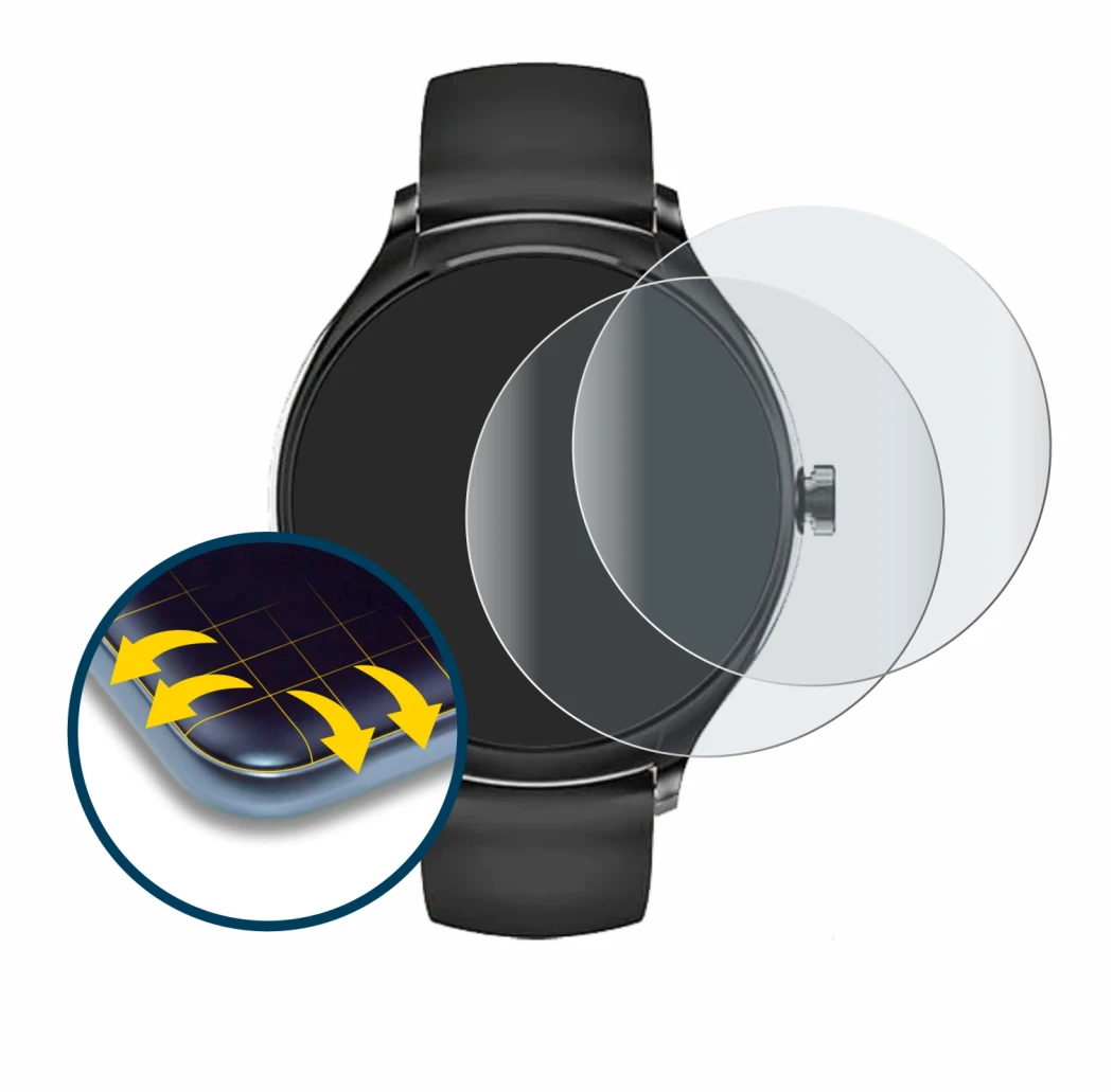 Image of the device Pireware Harmony 4 with a wide variety of screen protectors.
