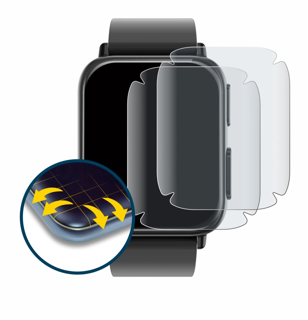 Image of the device Kardena Care Plus 2 with a wide variety of screen protectors.