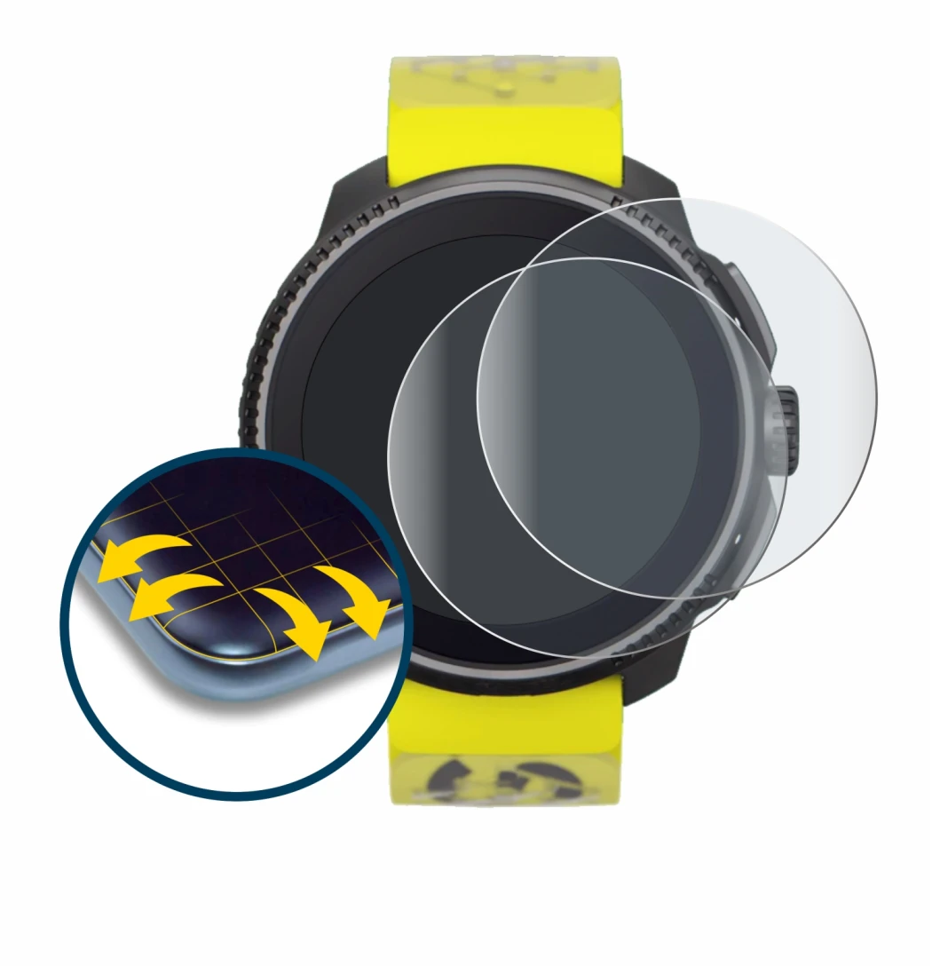 Image of the device Suunto Race with a wide variety of screen protectors.