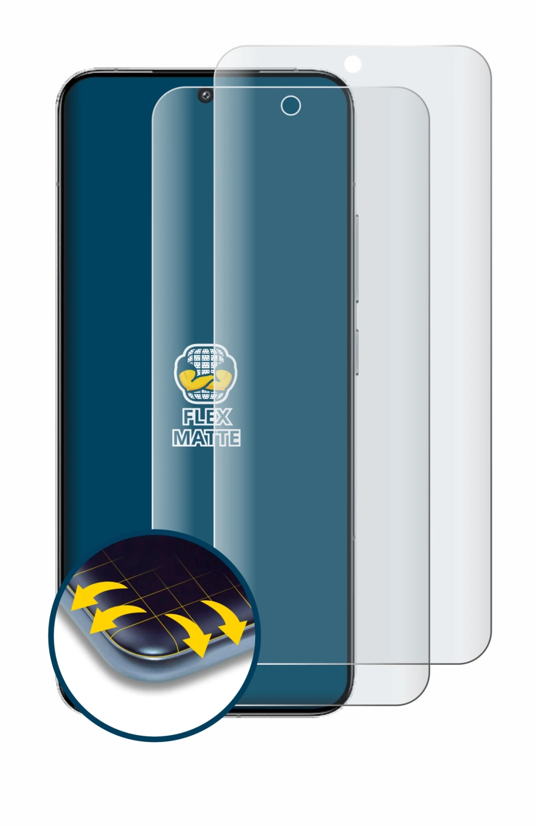 Image of the device Xiaomi 14 with a wide variety of screen protectors.