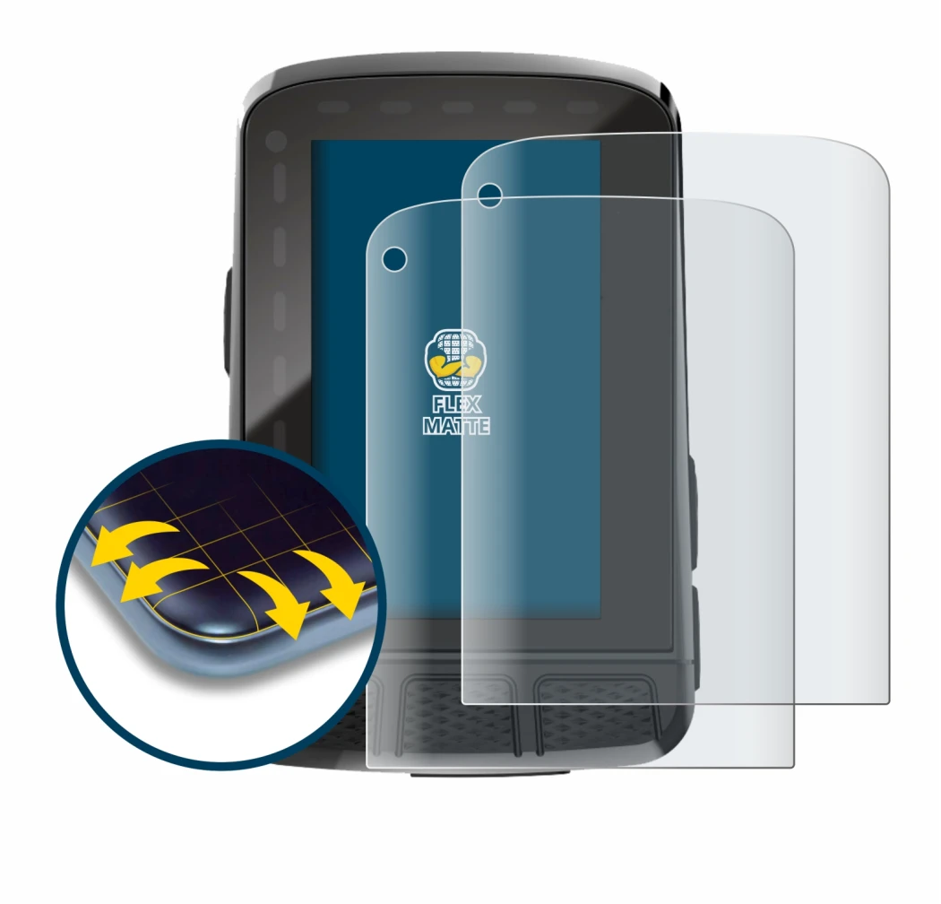 Image of the device Wahoo Elemnt Roam V2 GPS with a wide variety of screen protectors.