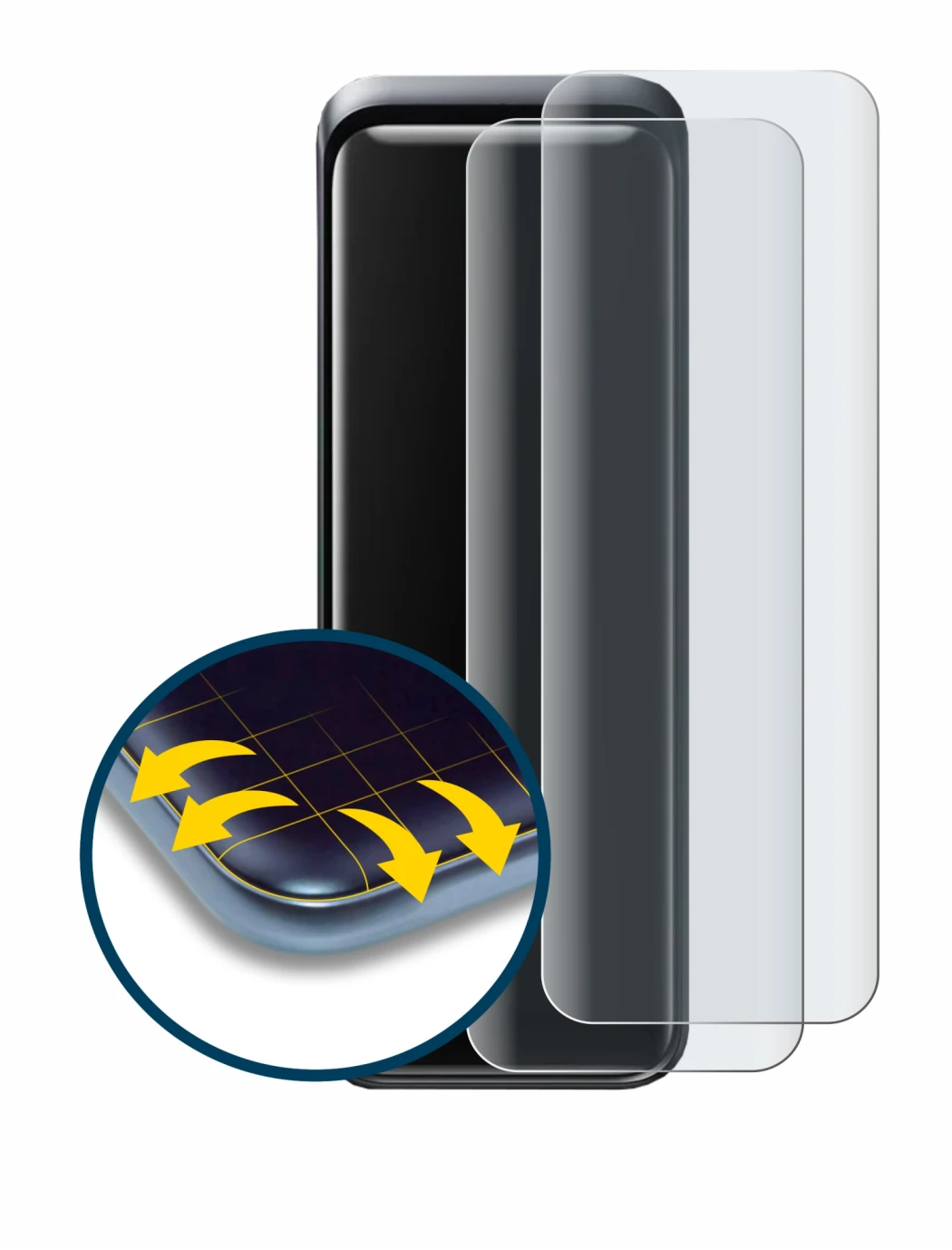 Image of the device Anker Prime 27650 with a wide variety of screen protectors.