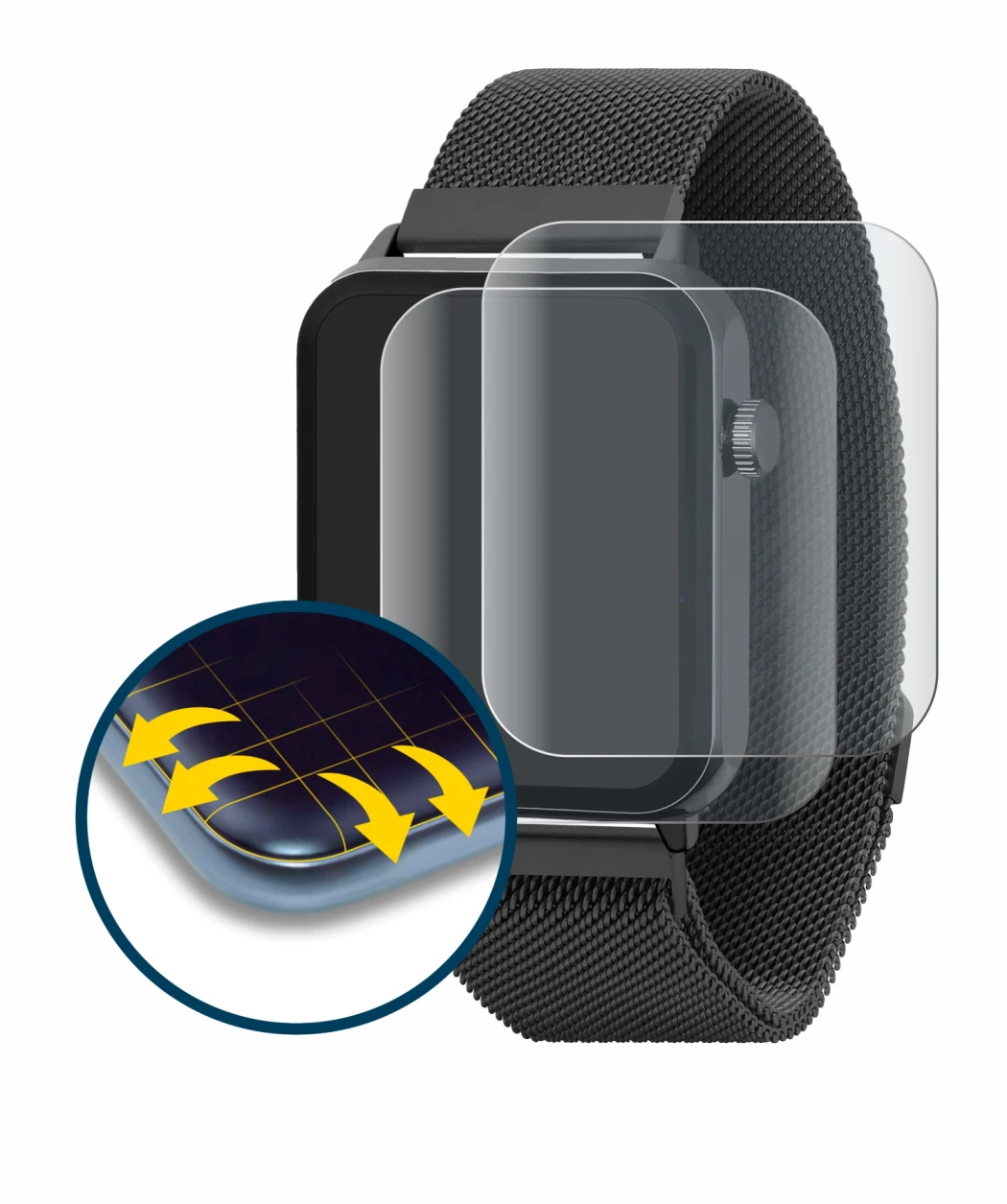 Image of the device Reflex Active Series 30 AMOLED with a wide variety of screen protectors.