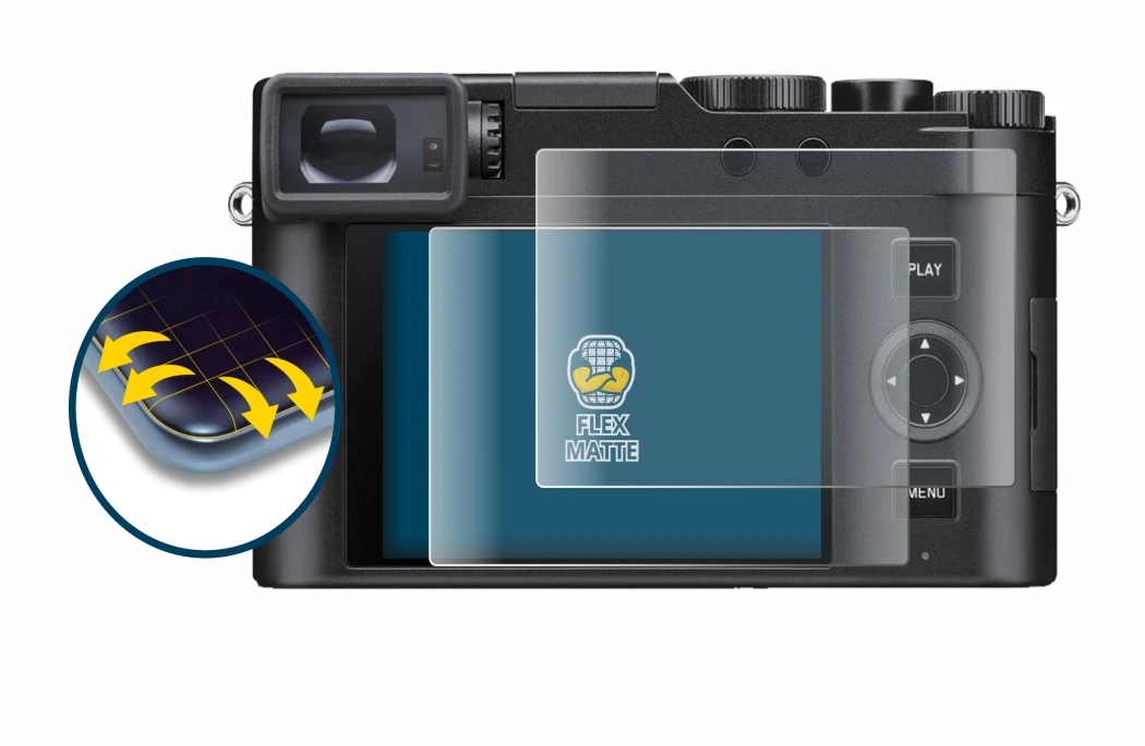 Image of the device Leica D-Lux 8 with a wide variety of screen protectors.