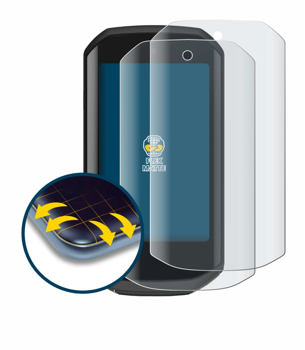 Image of the device Garmin Edge 1050 with a wide variety of screen protectors.