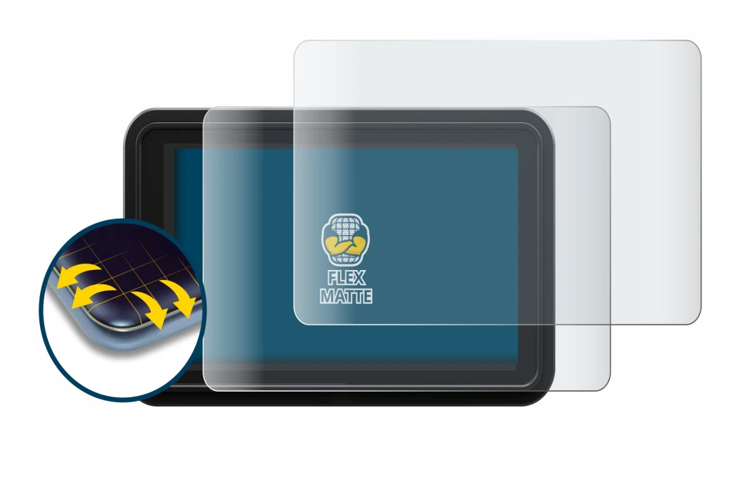 Image of the device Atomos Shinobi 2 with a wide variety of screen protectors.
