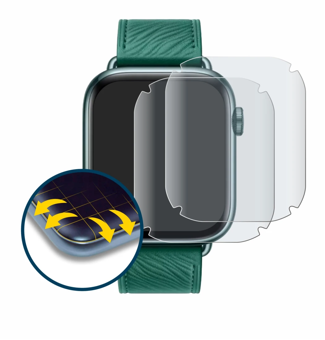 Image of the device Honor Watch 5 with a wide variety of screen protectors.