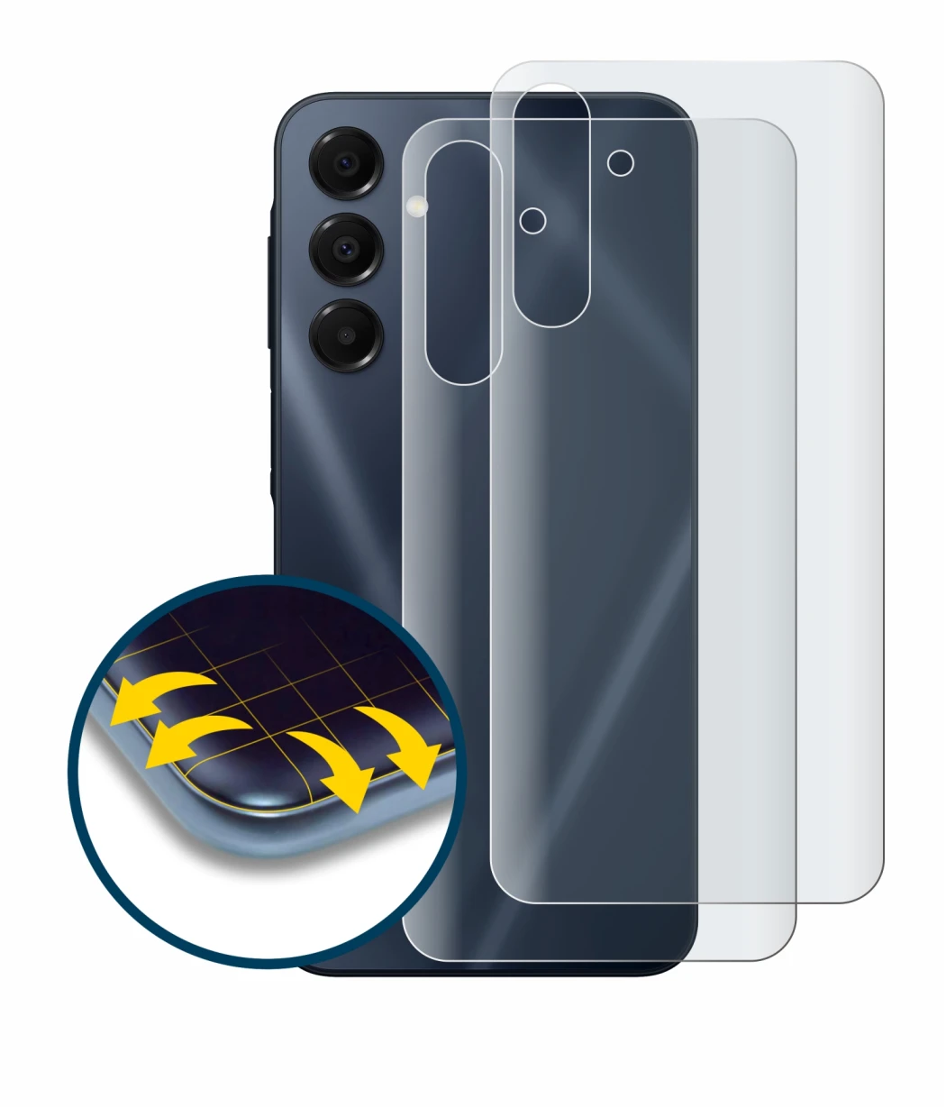 Image of the device Samsung Galaxy A16 5G (Back) with a wide variety of screen protectors.