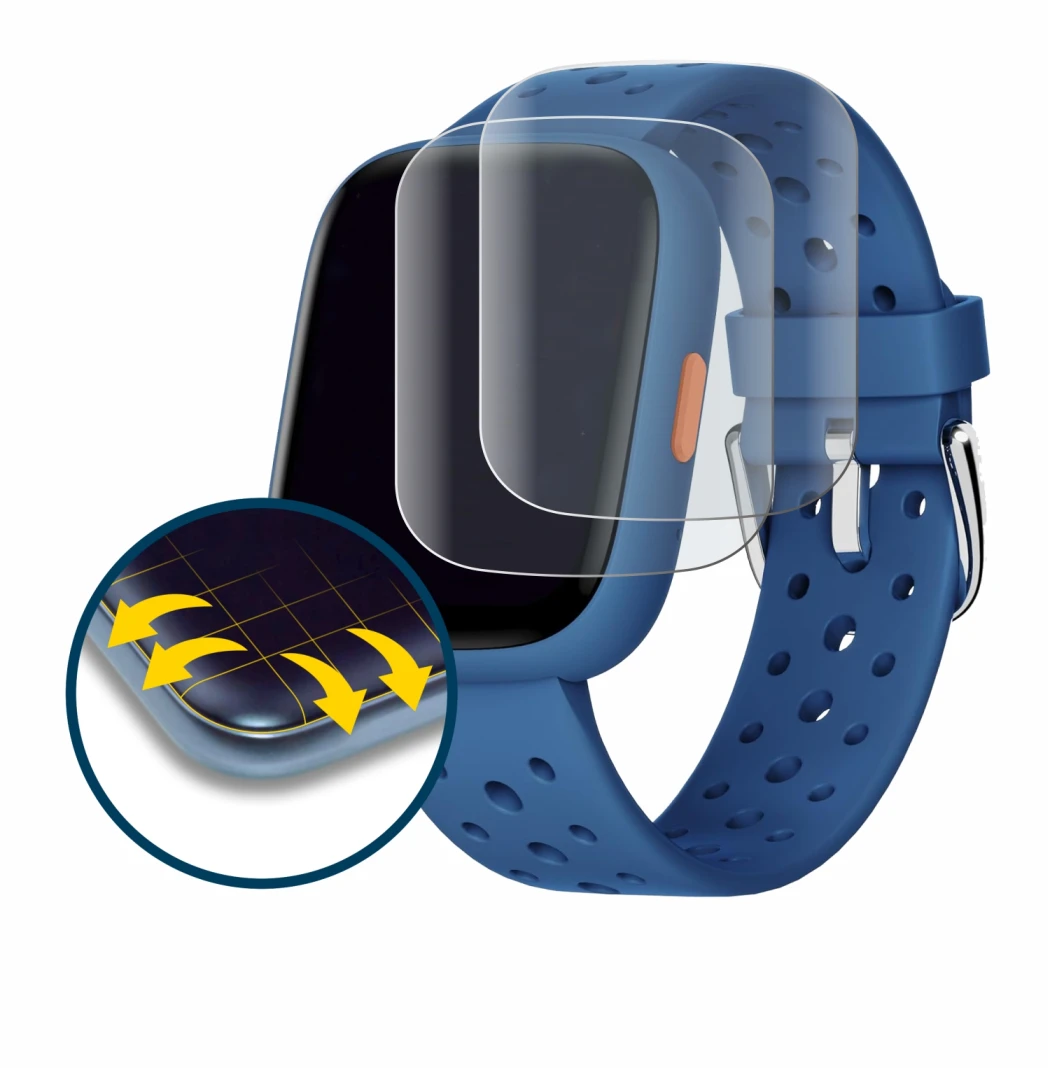 Image of the device Biggerfive BW02 with a wide variety of screen protectors.