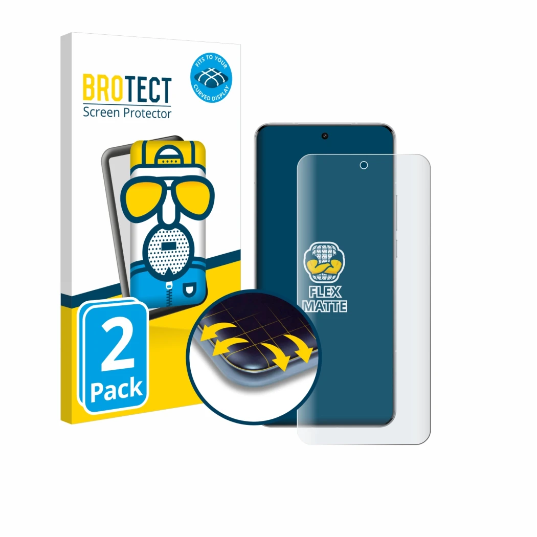 Front side of a product packaging with the brand logo BROTECT. Next to it is the device Xiaomi 15 Ultra shown with the corresp