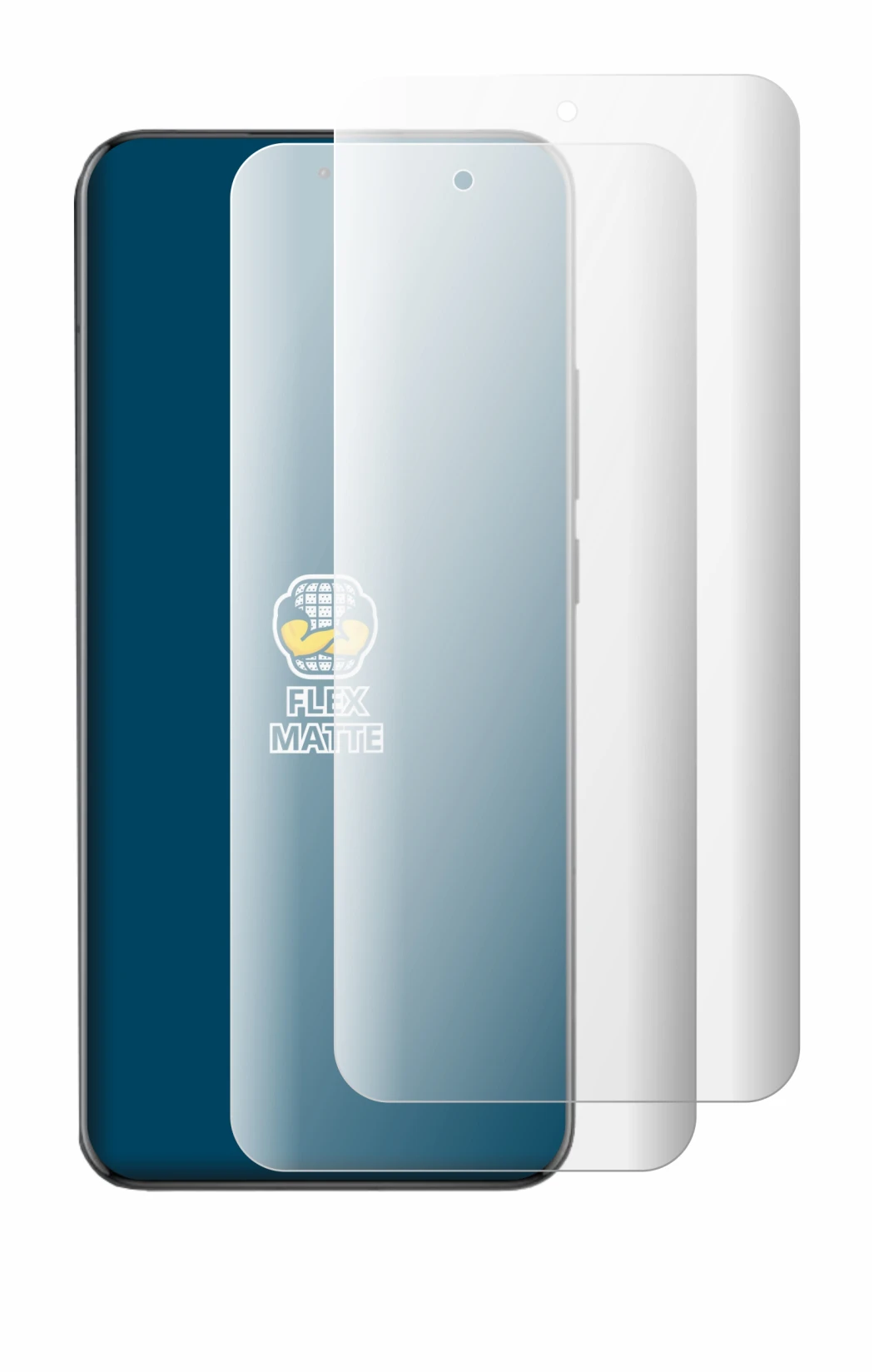 Image of the device Oppo Reno 13 Pro with a wide variety of screen protectors.