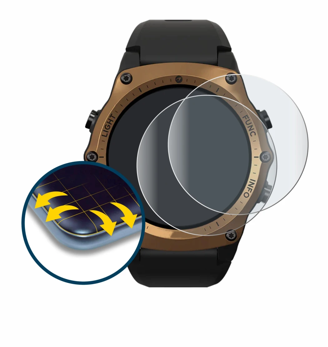Image of the device Shearwater Teric dive computer with a wide variety of screen protectors.
