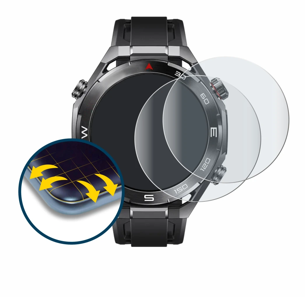 Image of the device Huawei Watch Ultimate 2 Black with a wide variety of screen protectors.
