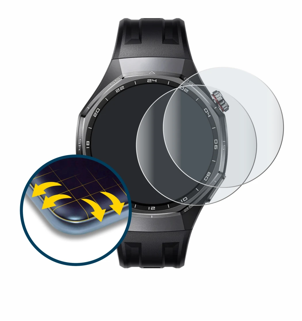 Image of the device Huawei Watch GT 6 Pro (46 mm) with a wide variety of screen protectors.