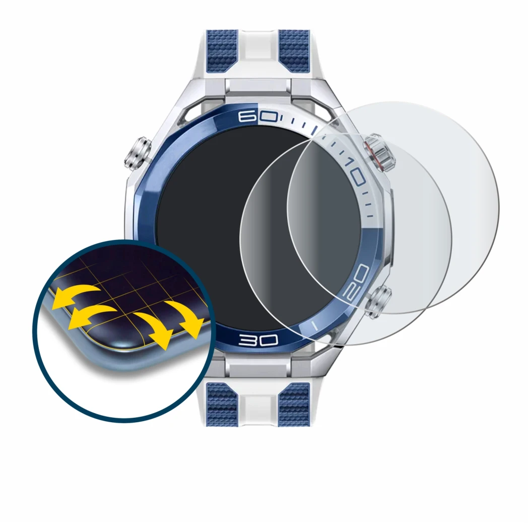 Image of the device Huawei Watch Ultimate 2 Blue with a wide variety of screen protectors.
