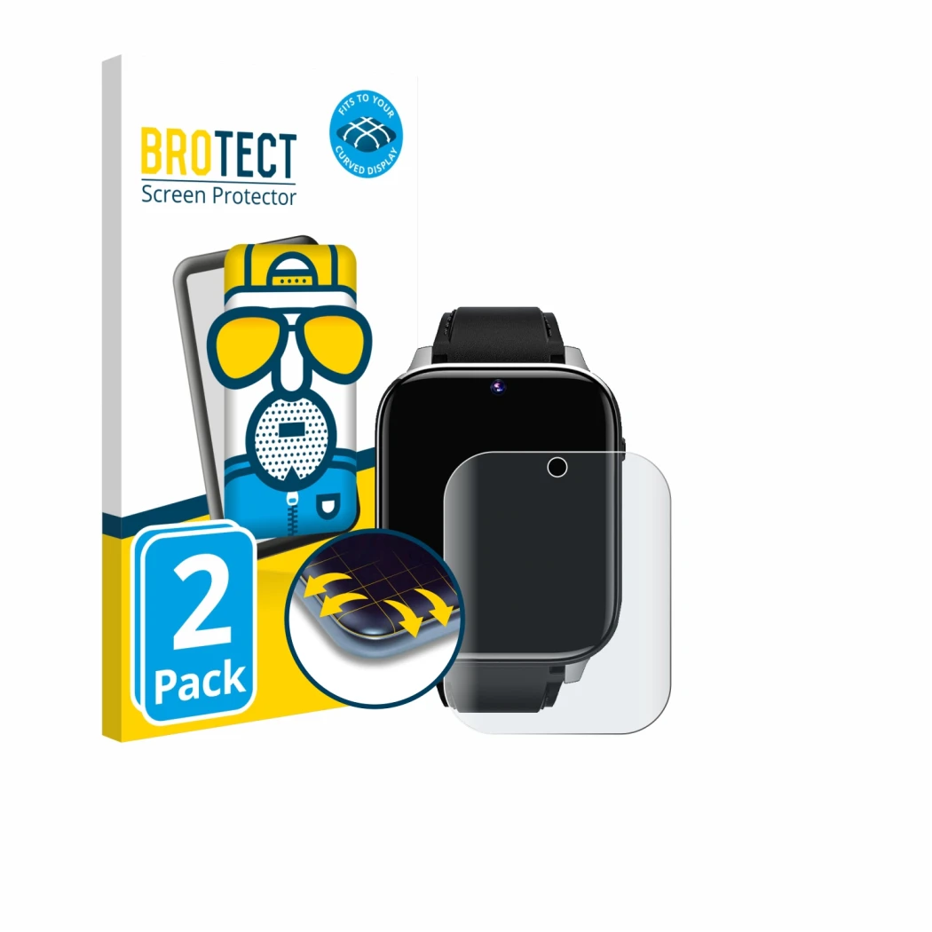 Front side of a product packaging with the brand logo BROTECT. Next to it is the device Rogbid Z10 shown with the correspondin