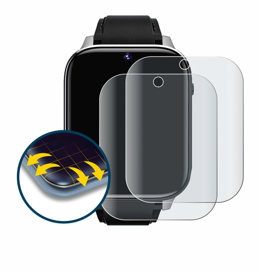Image of the device Rogbid Z10 with a wide variety of screen protectors.