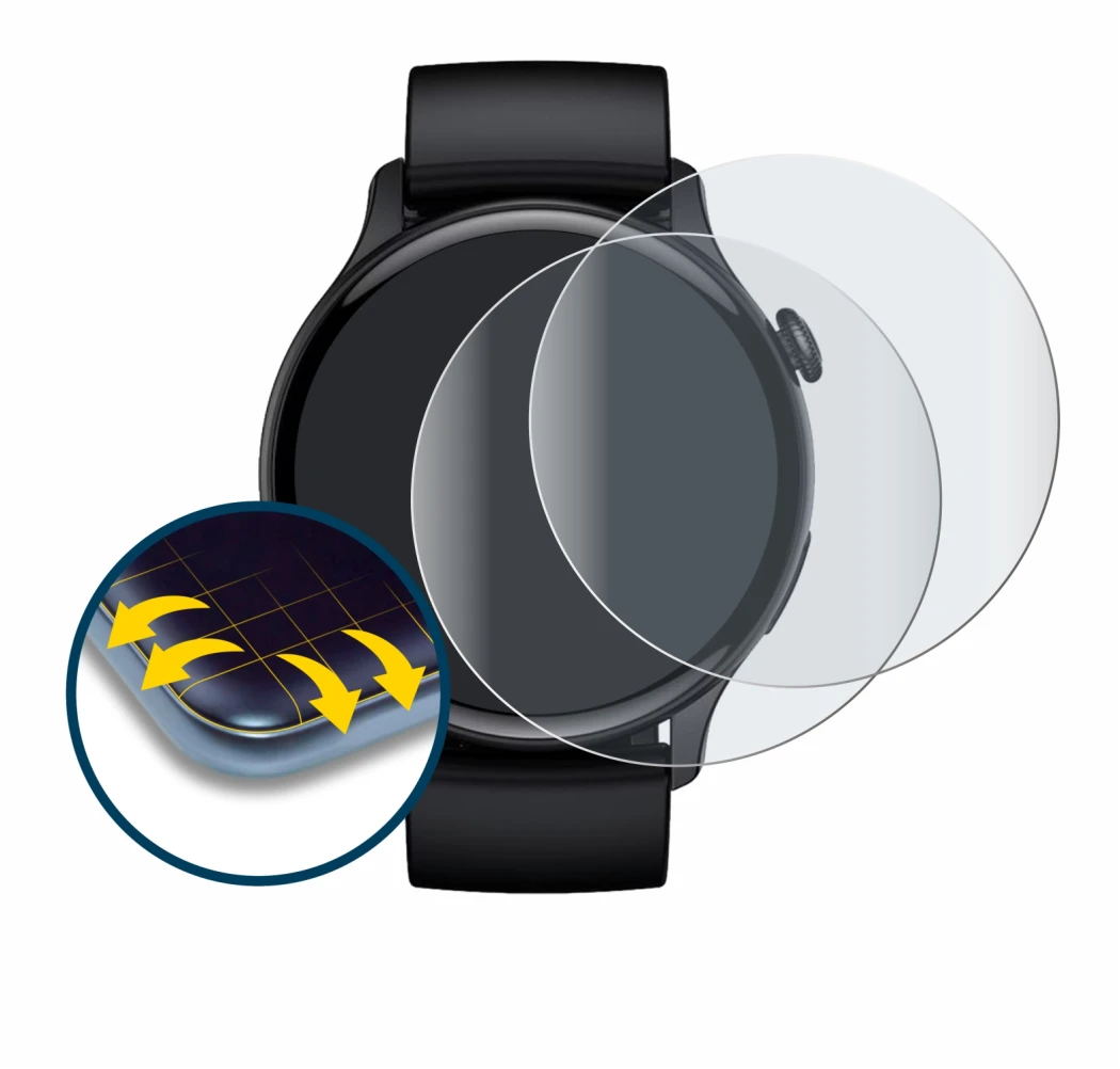Image of the device EKO Connected Watch 5.2 with a wide variety of screen protectors.