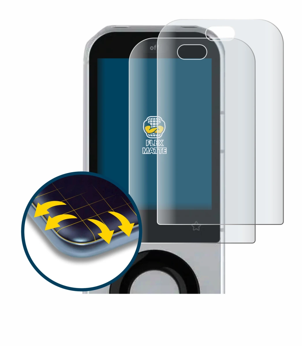 Image of the device Sofabaton X2 with a wide variety of screen protectors.